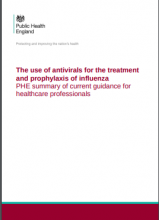 The use of antivirals for the treatment and prophylaxis of influenza: PHE summary of current guidance for healthcare professionals